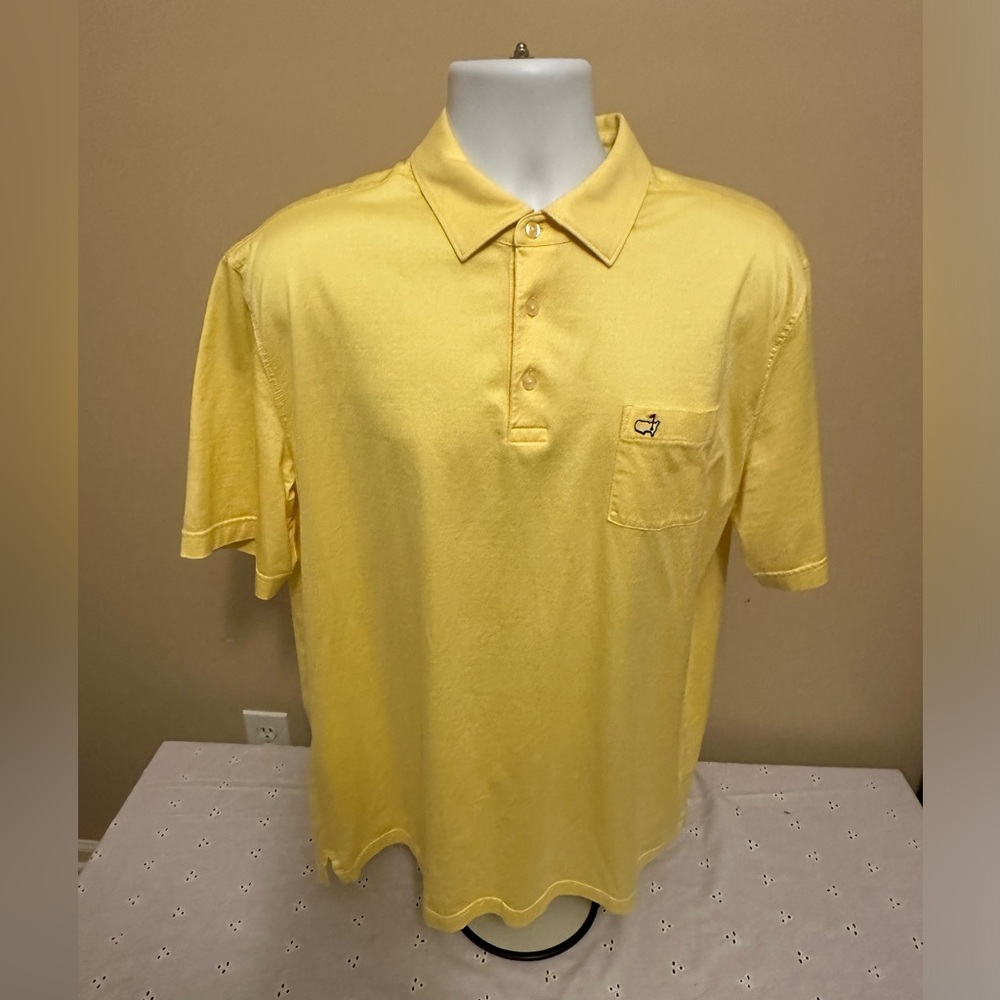 Masters Polo By Masters Collection NWT XL With Pocket Yellow